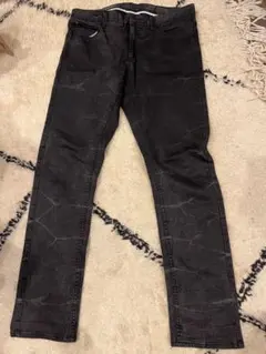 H&M DIVIDED 34 ブラックデニム　SLIMfit エイチアンドエム