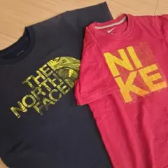THE NORTH FACE、NIKE　２枚セット