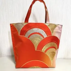 帯リメイク　ミニトートバッグ　189