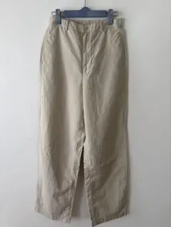 UNIQLO リネンブレンドリラックスストレートパンツ　Mのサムネイル