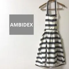 取り外し可 アンビデックス ボーダーワンピース フリーサイズ AMBIDEX