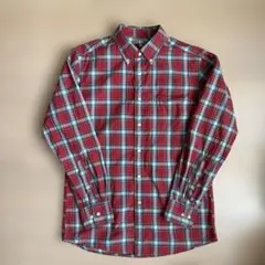 ユニクロ チェック 長袖 ボタンダウンシャツ メンズ M