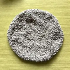 柔らか　コットン　ベレー帽　ベージュ　スラブ