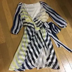 ダイアンフォンファステンバーグ　DVF ラップワンピ　シルクシフォン
