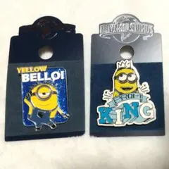 ユニバーサルスタジオ　ミニオン　ピンバッジ　2点セット