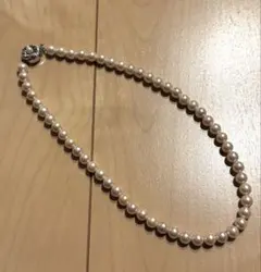 真珠 パールネックレス シンプル ホワイト