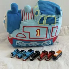 【24時間限定セール♥️】トーマス ぬいぐるみ 約34cm トミカセット 7台