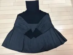神戸レタス　タートルネック プリーツニットセーター