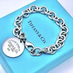 Tiffany & Co. リターントゥ ラウンドタグ ブレスレット SV925 - メルカリ