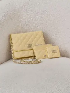 ダーリッチ Darich 　DDロゴキルティングトラベルセット　イエロー