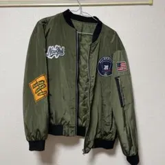 オリーブグリーン MA-1ジャケット パッチ付き
