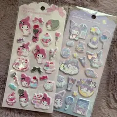 Kuromi & My Melody マシュマロステッカーセットのサムネイル