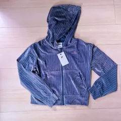 新品　美品！　NIKE フーディ(パーカー) ベロア風　パープル　オシャレ❤︎