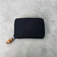 GUCCI バンブー　ナイロン　コインケース　小銭入れ　黒