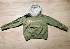 Champion オリーブ色 パーカー 140サイズ