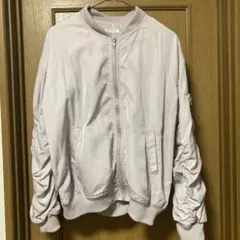 【美品】【即購入可能！】薄紫 MA-1スタイルジャケット