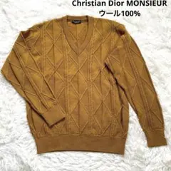 【ChristianDiorMONSIEUR】希少マスタードウール100%ニットのサムネイル