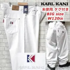 【未使用タグ付き】 KARL KANI ビッグサイズW120cm バギージーンズのサムネイル