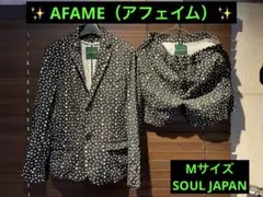 ✨【AFAME】スタープリント テーラードジャケット＆ショーツ セットアップ✨