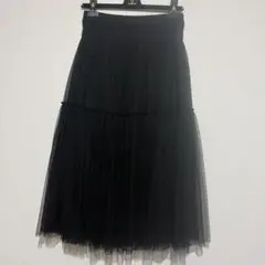 NEMIKA チュール フレアスカート ブラックのサムネイル