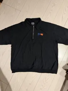 【値下げ】THRASHER ハーフジップ ポロシャツ ブラックのサムネイル