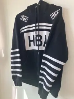 希少サイズ　Hood By Air ブラック ストライプ パーカー 中古・古着通販】Hood By Air (フッドバイエアー) ジップデザイン