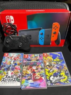 Switch本体、純正プロコン、ケース、カバー、SDカードセット - メルカリ
