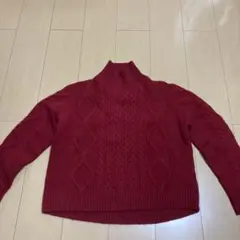 URBAN RESEARCH 赤 タートルネック セーター