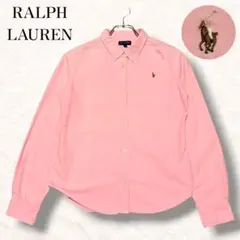 美品 ポロ ラルフローレン ピンク シャツ レディース ポニー y2k 00s