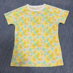 le coq sportif 半袖Tシャツ イエロー 総柄 レディースMのサムネイル