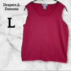 1点限定⭐️Drapers & Damons 【L】ノースリーブ ピンク