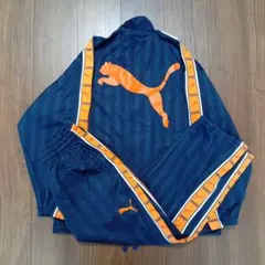 プーマ　ジャージセットアップ　Y2K　ネイビー　オレンジ　極美品 日本製