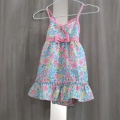 女の子用花柄ワンピース水着