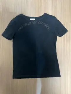 EMPORIO ARMANI ブラック Tシャツ　メンズ　エンポリオアルマーニ