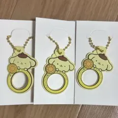 ダイソー　サンリオ　 ぷちリング　ポムポムプリン　キーホルダー