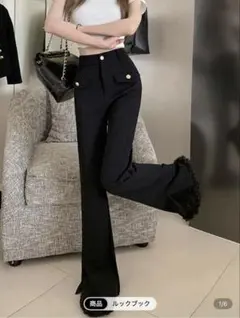 ハイウエストパンツ カジュアルパンツ