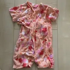 HOT BISCUITS ミキハウス　甚平　ロンパース　ベビー夏服　60-70