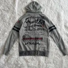 Norton ノートン パーカー グレー 刺繍 XL