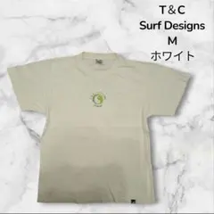 【美品】 半袖 シャツ T＆C Surf designs ホワイト M 352