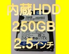 WDC 2.5インチ 内蔵HDD 250.0GB SATA 【O】