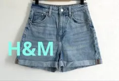 H&M マムウルトラハイデニムショートパンツ