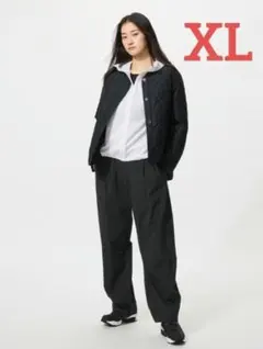 新品 ユニクロ / ウルトラストレッチアクティブワイドパンツ（丈長め・XL）