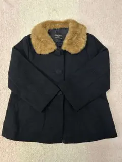 COMME CA ISM ネイビー コート 110A