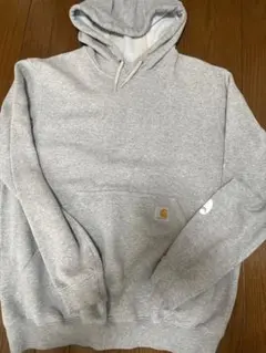 Carhartt グレー フード付きパーカー M