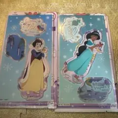 ディズニープリンセス　ジャスミン　白雪姫　アクスタ　ダイソー