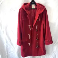 ELLE SPORTS 赤 ダッフルコート サイズ38