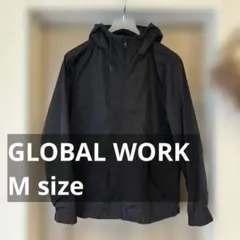 【最終価格】GLOBAL WORK ブラック フード付きジャケット M