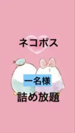 ネコポス　詰め放題　一名様　募集