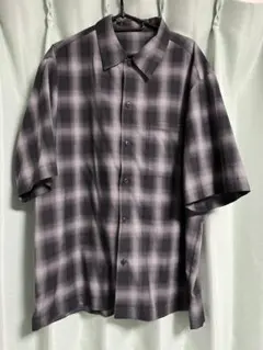 GU オーバーサイズ　ネルシャツ　美品