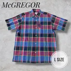 ✨新品タグ付✨McGREGOR マクレガー　チェック半袖シャツ L メンズのサムネイル
